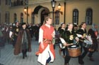 Guests are accompanied by the Knightly order of St. George from Visegrd (Hungary).