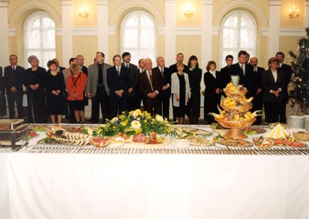 Reception in the main hall of the Pavillion of Officers.