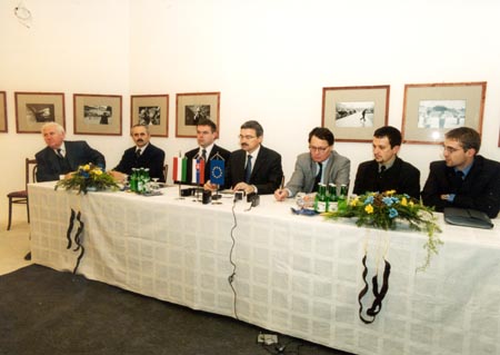 Die Pressekonferenz im Schottischen Haus des Europa Platzes.