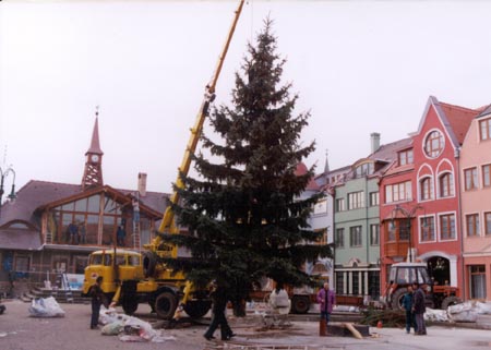 First Christmas tree of the Europe Place.