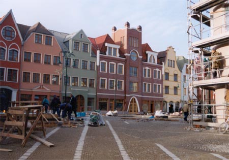 Employees of the joint stock company SATES Povask Bystrica, is about to finish the pavement of the place.