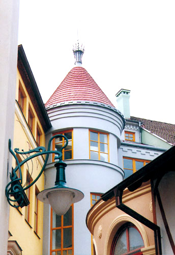 Schottisches Haus, der Turm.
