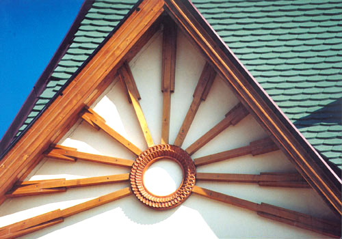 A sunbeam motive on the Slovak House