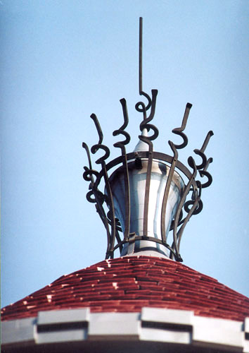 The Italian House - the decorative top of the tower