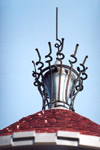 The Italian House - the decorative top of the tower