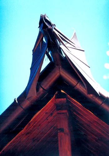 The Transylvanian House - the gargoyles in the shape of a dragon