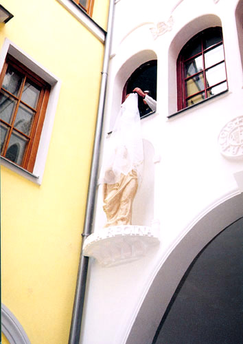 Enthllung der Statue der Knigin Gizella von Bayern.