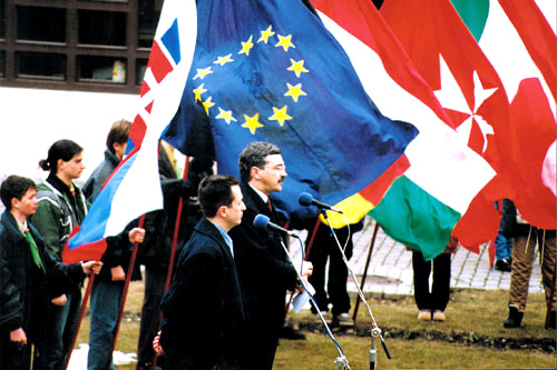 Pavol Hamk during his ceremonial speech