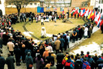 There were many interested in the ceremonial laying down of the foundation stone.