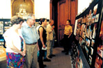 The interested persons are visiting the exhibition