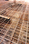 The works on the concrete reinforcement