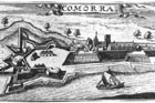 The old and the  new fortress of Komrno at the end of the 17. century.