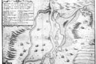 Komárom környékének térképe 1661-ből. Duna Menti Múzeum, Komárom.