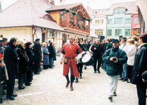 Az ünnepséget a visegrádi Szent György Lovagrend tagjai színesítették
