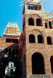 The finished construction of the Vatican, Maltese and Italian Houses